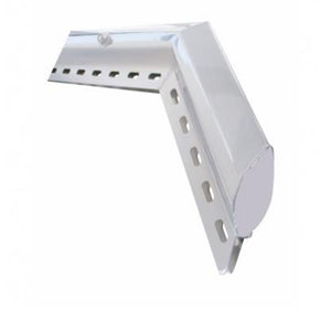 30" Stainless Steel 45 Degree Angled Heavy Duty Mud Flap Hanger (1 1/2" Bolt Pattern)