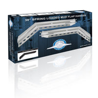 30" Stainless Steel 45 Degree Angled Heavy Duty Mud Flap Hanger (1 1/2" Bolt Pattern)