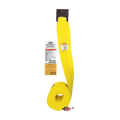 4″ x 30′ Winch Strap w/ Medium Duty Flat Hook