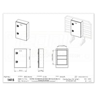 Iconic Metal Gear - 68" x 80" Headache Rack with Wide Center Cabinet (Split Tray Chain Hangers)