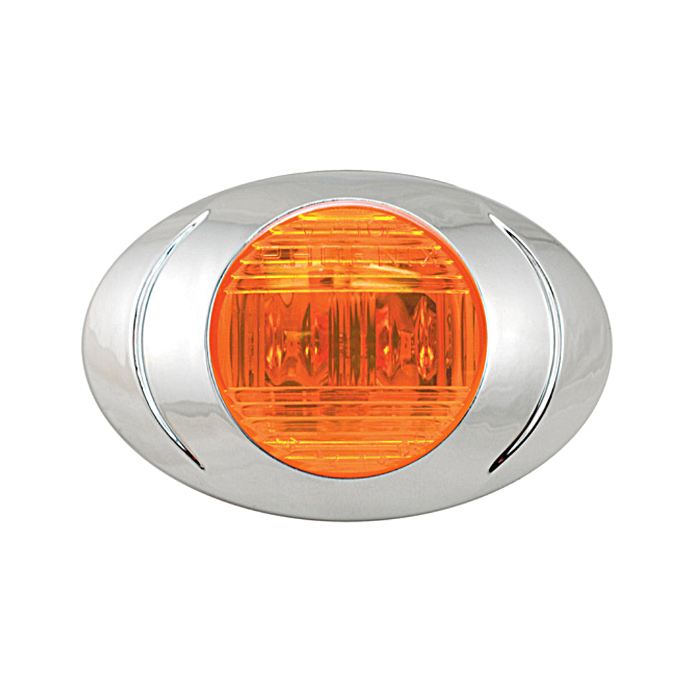 Phoenix Design P3 Marker & Clearance Light Amber LED/Clear Lens with 180 Bullet