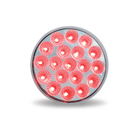 Trux 4" Dual Revolution Red Stop/Turn/Tail LED Light (Pink Aux.)