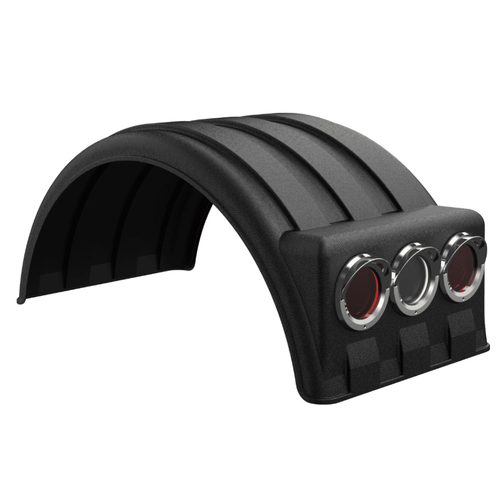 Minimizer - "Lil Scrapper" Single Axle with 19.5" Wide Dual Wheel Poly Fender (PM1901LB)