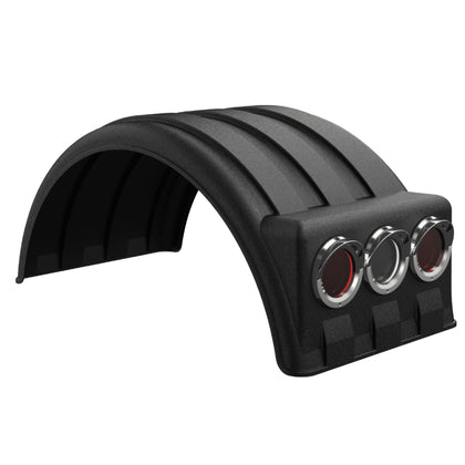 Minimizer - "Lil Scrapper" Single Axle with 19.5" Wide Dual Wheel Poly Fender (PM1901LB)