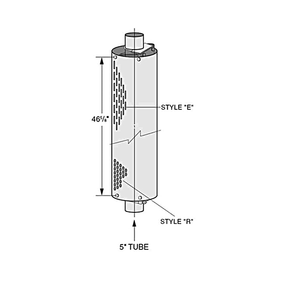 DynaFlex Vertical Slots 360 Degree Muffler Guard Assembly