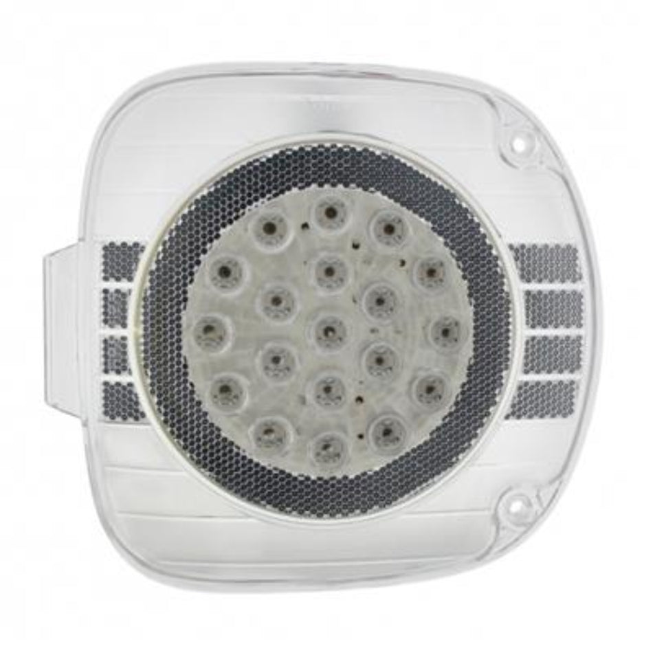 22 LED Turn Signal Light for 96-2010 Freightliner Century - Amber LED/Clear Lens
