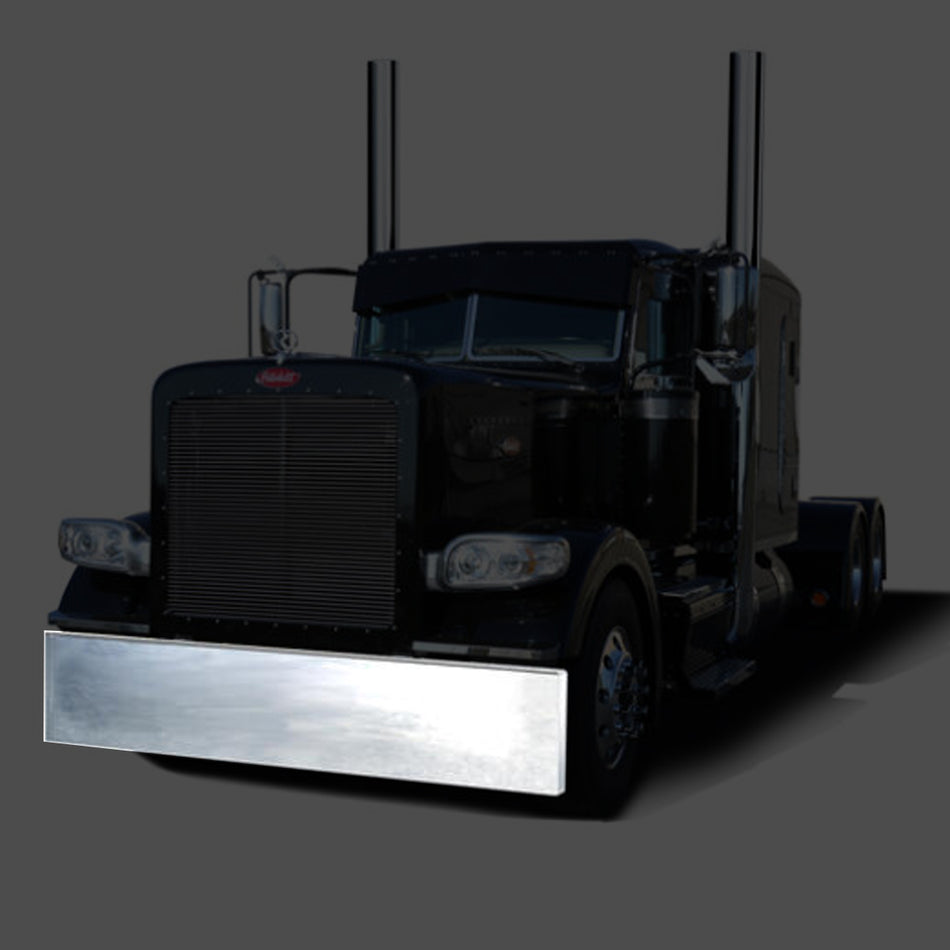 Roadworks 20" Classic Style Mitered Ends, Blind Mount 7GA Chrome Bumper