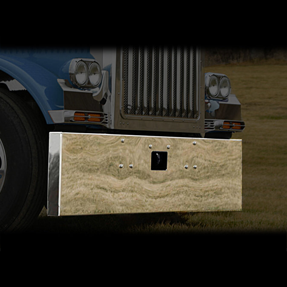 Roadworks Peterbilt 379 - 20" Standard Mount Boxed Ends 7GA Bumper w Tow Holes
