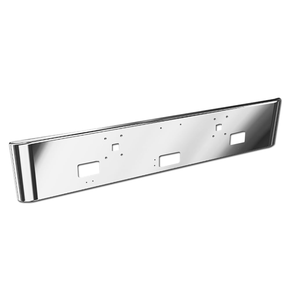 Hendrickson - International 9900I 18" Texas Square 10GA Steel Chrome Bumper