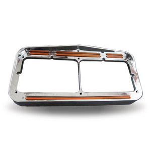 Trux Universal Dual Flatline Amber/Blue Marker Aux. LED Headlight Bezel