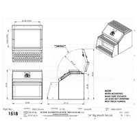 Iconic Metal Gear - 22" Aluminum Step Box with Smooth or Diamond Plate Checker Lid