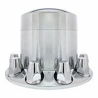 Chrome Plastic 33mm Thread-On Extra Tall Rear Axle Cover Set