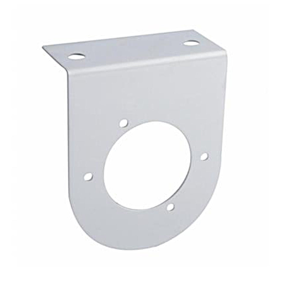 United Pacific - Stainless Light Bracket With Single 3" Light Cutout - Berube's Truck Accessories