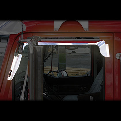 Trux Western Star Stainless Steel Window Deflector (Tape Mount)