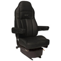 Seats Inc.™ Legacy LO Suspension, High Back in Black Tuff-Cloth w Armrests