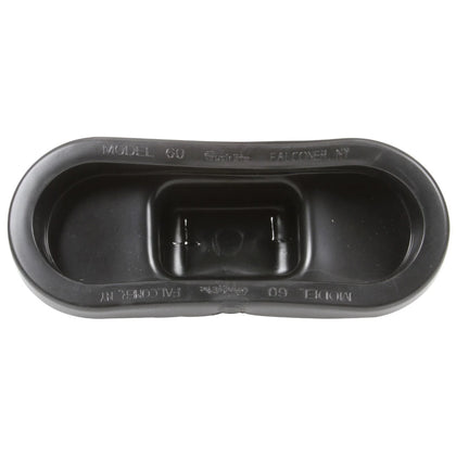 60 Series Black PVC Closed Back 2in x 6in Oval Light Grommet