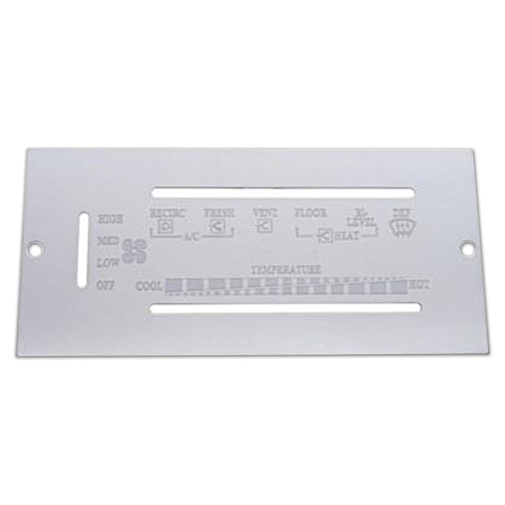 87-95 Peterbilt Stainless A/C Control Trim