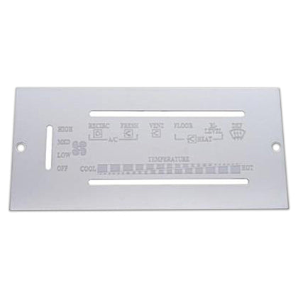 87-95 Peterbilt Stainless A/C Control Trim