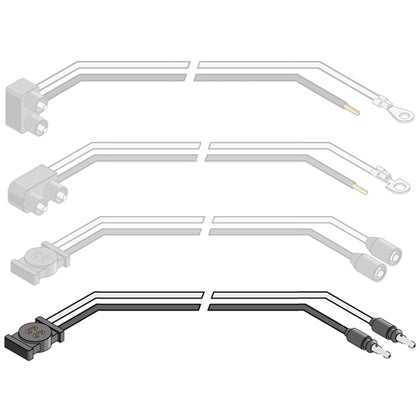 2 Pin Fit-n-Forget to Male Bullet