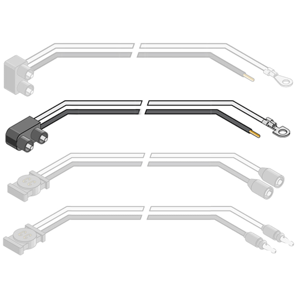 2 Pin Right Angle End Wire Pig Tail Plug