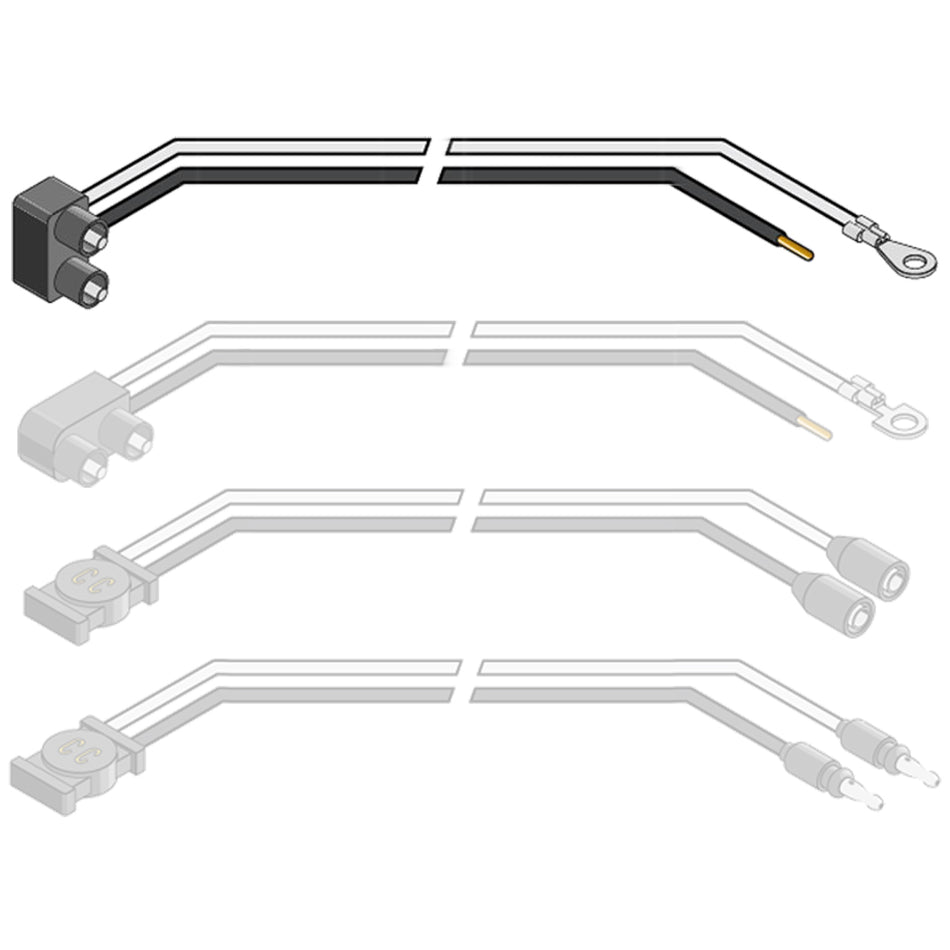 2 Pin Right Angle Side Wire Pig Tail Plug
