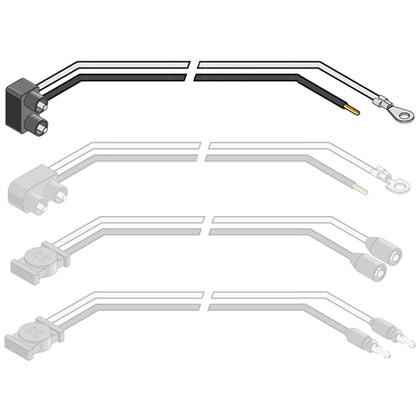 2 Pin Right Angle Side Wire Pig Tail Plug