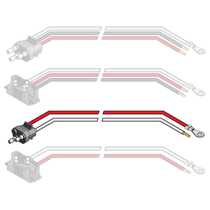 2 Pin Straight Pig Tail Plug