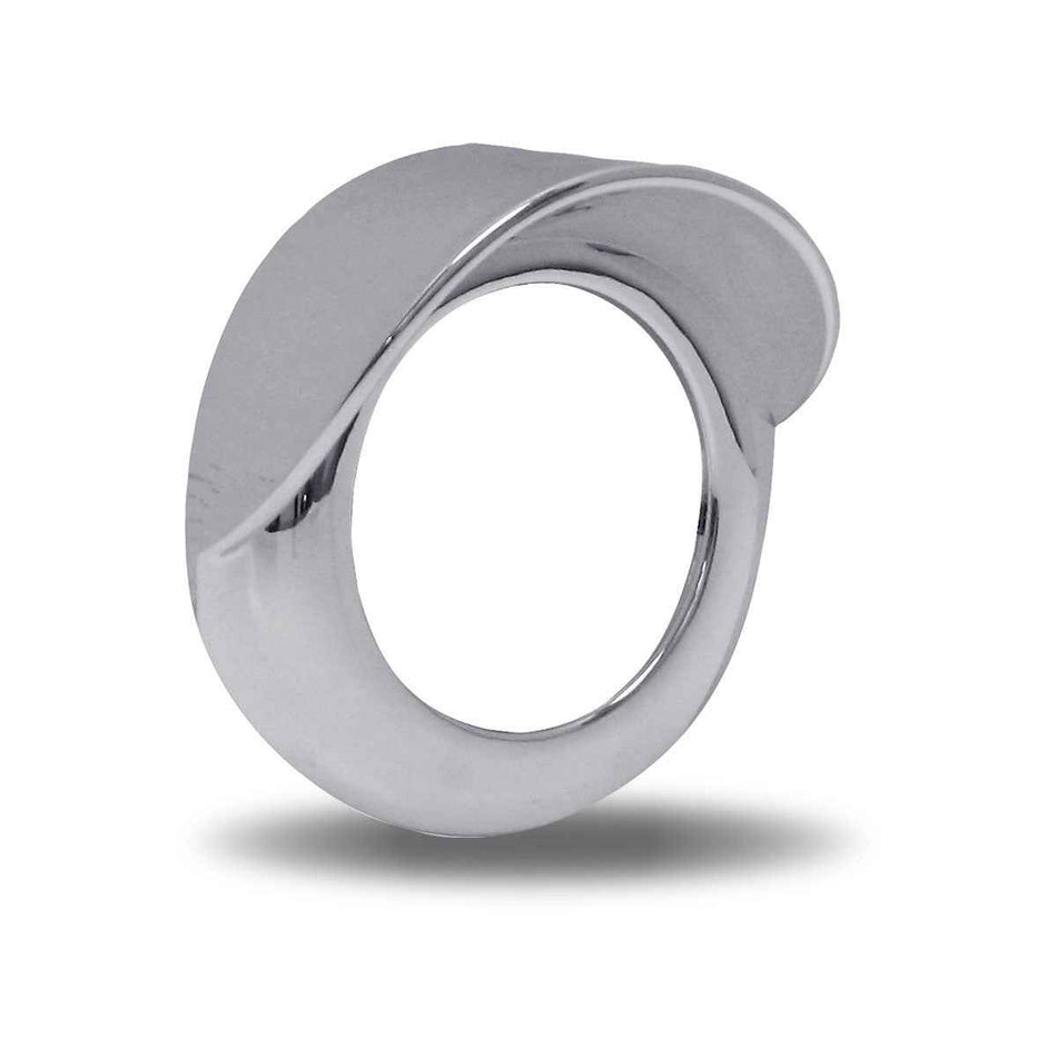 2.5" Chrome Twist-On Bezel w/ Visor