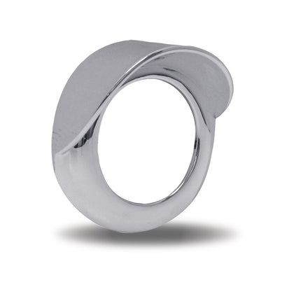 2.5" Chrome Twist-On Bezel w/ Visor