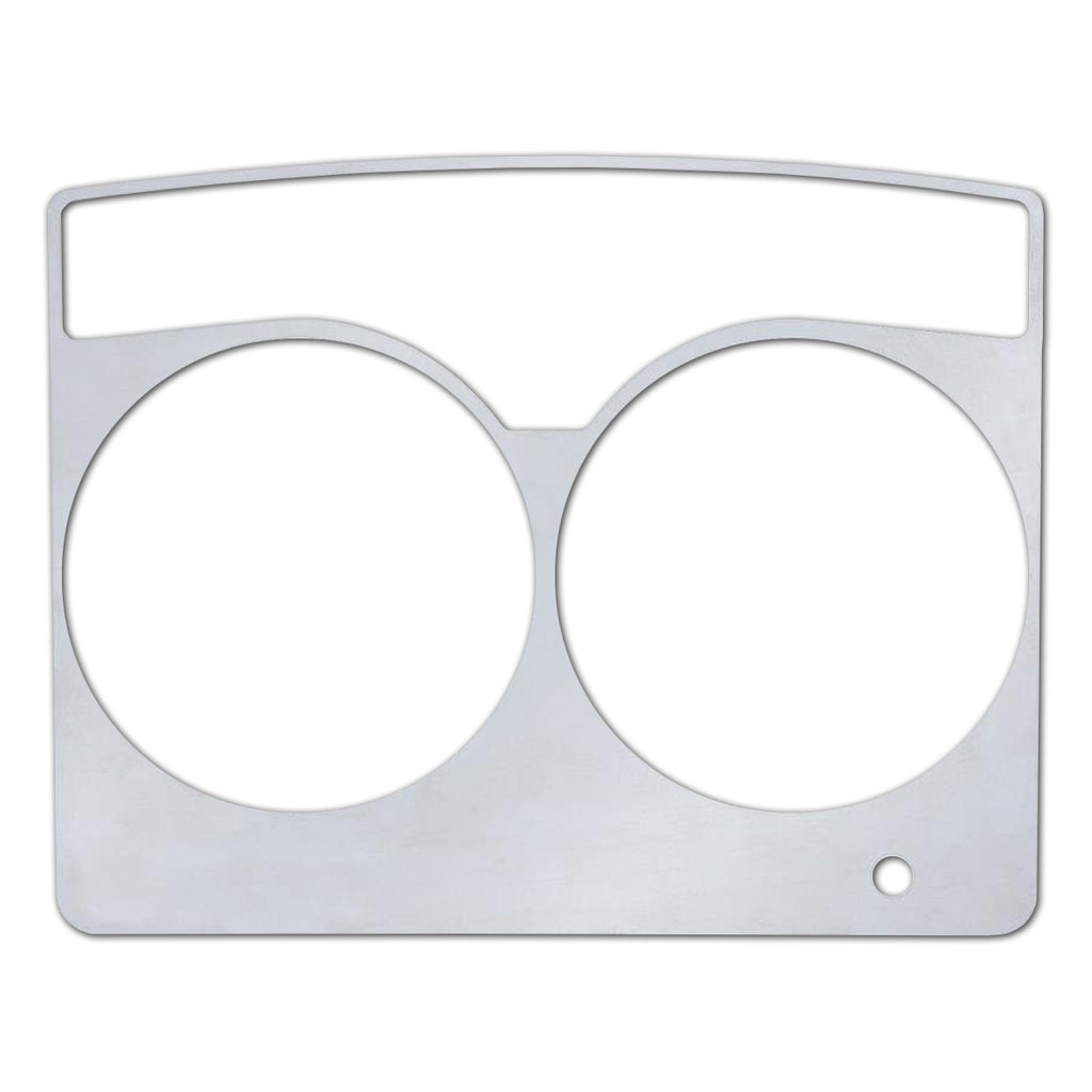 Stainless Speed/Tachometer Dash Panel Trim For 2006+ Kenworth W900, T800, & C500