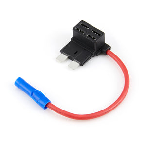 Waytek - Littelfuse 0FHA0200Z, ATO Add-A-Circuit Fuse Tap, UL 1015 Red Wire w/ Butt Connector, 32VDC, 10A