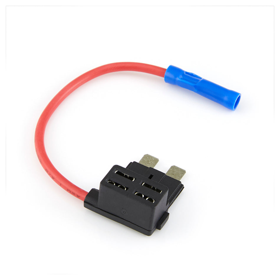 Waytek - Littelfuse 0FHA0200Z, ATO Add-A-Circuit Fuse Tap, UL 1015 Red Wire w/ Butt Connector, 32VDC, 10A