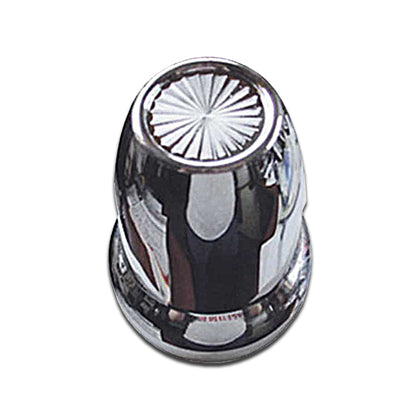 Lifetime Nut Covers - Chrome Plastic 33mm Vortex Frame Nut Covers - 10 Pack (0131-NC)