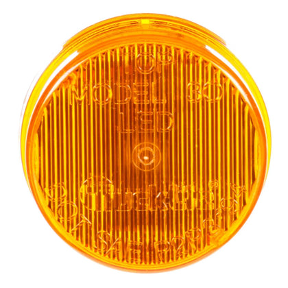 30 Series, 2 Diode, Amber 12V LED Round Marker/Clearance Light