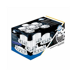 Chrome Pointed Axle Cover Kit w 33mm Standard Thread-On Nut Covers & Nut Cover Tool