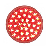 United Pacific - 36 LED 4" Round Light (Stop, Turn & Tail) - Red/Clear Lens
