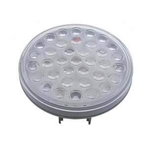 United Pacific - 36 LED 4" Round Light (Stop, Turn & Tail) - Red/Clear Lens