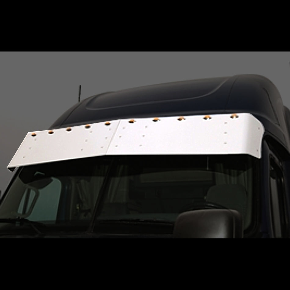 2008+ Freightliner Cascadia 16" Drop Visor w 10 Mini LED Lights