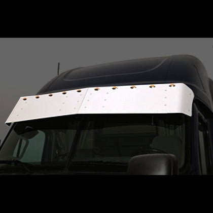 2008+ Freightliner Cascadia 16" Drop Visor w 10 Mini LED Lights