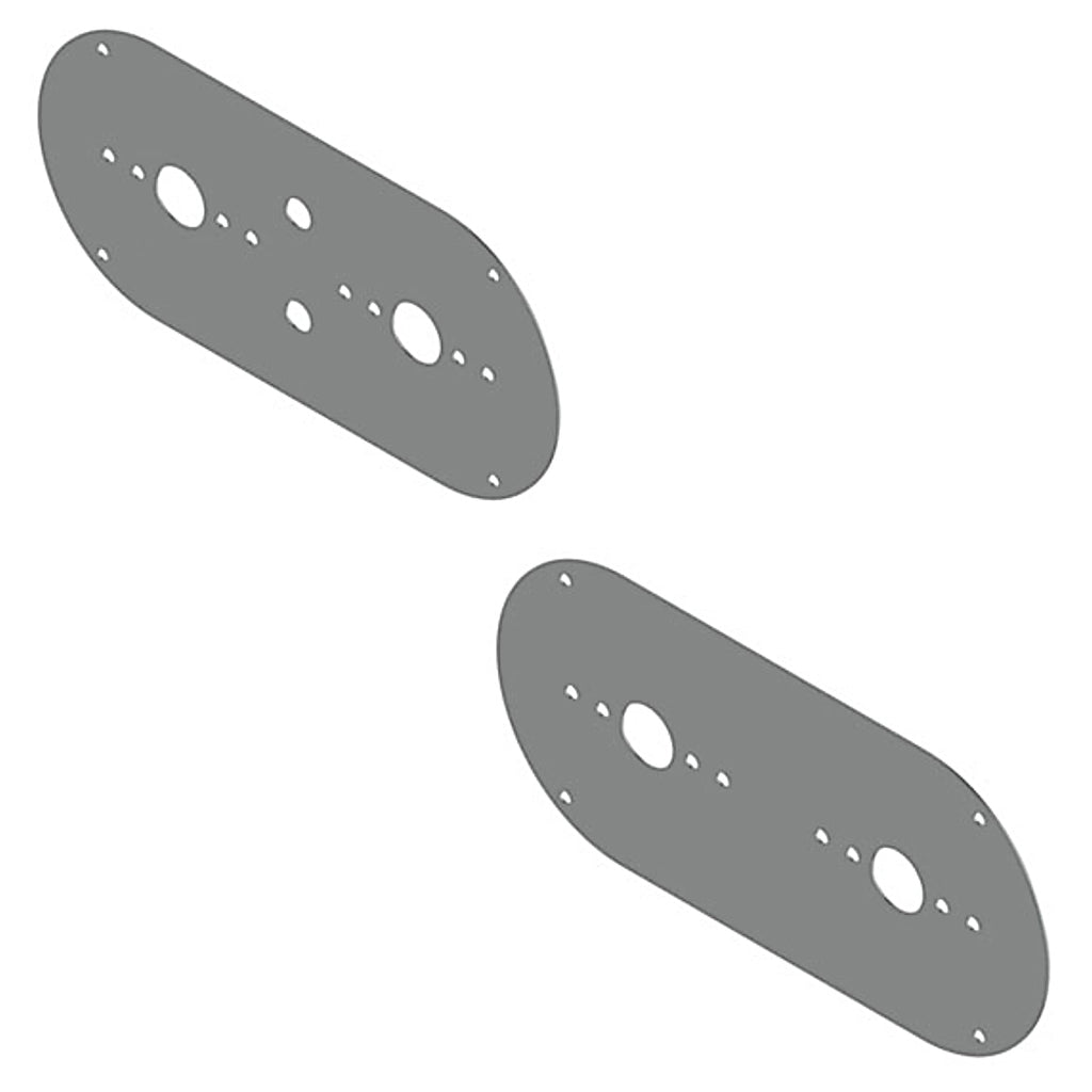 Iowa Customs - 18GA 304 Stainless Steel Above Door Dome Light Plate