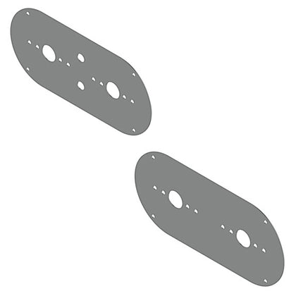 Iowa Customs - 18GA 304 Stainless Steel Above Door Dome Light Plate