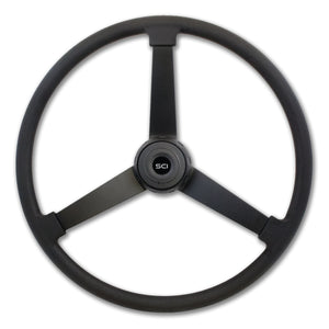 "Mammoth" - 22" Polyurethane Rim Steering Wheel - Painted Black 3-Spokes