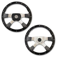 Steering Creations Riveted Black Wood Steering Wheels