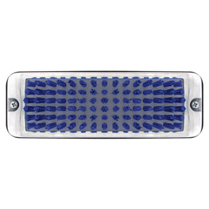 United Pacific - Stainless Shoe/Boot Scraper With Nylon Brush - Blue Brush