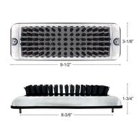 United Pacific - Stainless Shoe/Boot Scraper With Nylon Brush - Blue Brush