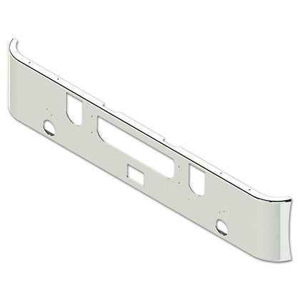 2005-2007 Mack CHN613 16" Forward Axle Chrome Bumper w Tow Pin, Step & Vent Holes