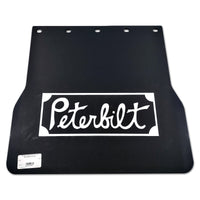 18" x 17" x .320" "Vintage" Peterbilt Logo Front Axle Mudflaps