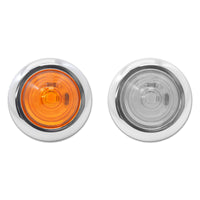 Phoenix USA - Peterbilt 379/388/389 1987-2010 Standard 4 Inch Cab Panels w 7 Round 3/4 Inch Bullet Lights & 6 Inch Light Spacing