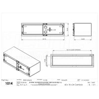 Iconic Metal Gear - 18"H X 24"D X 60" Smooth Aluminum Tool Box w Camlock