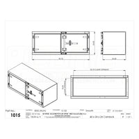 Iconic Metal Gear - 60in x 24in x 24in Checker Plate Underbody Toolbox